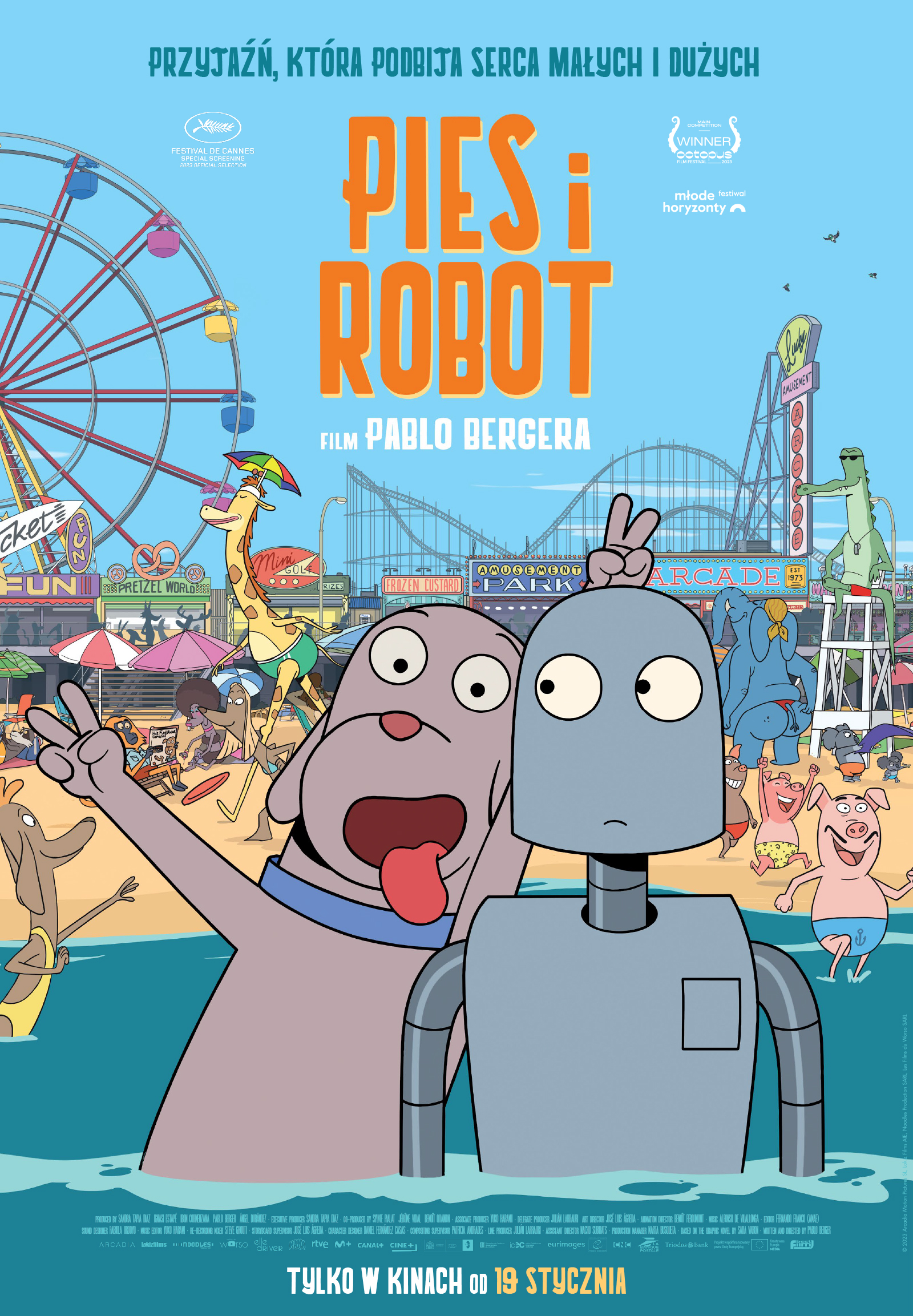 Seans kina plenerowego w ramach cyklu Lato z Animacją – „Pies i Robot”