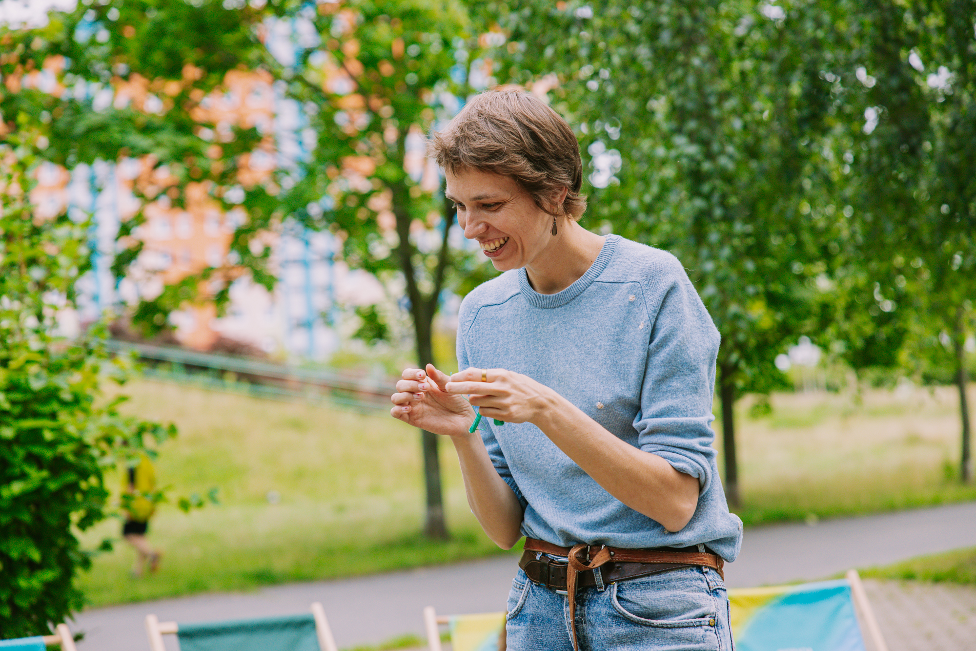 Agnieszka Kowalska - warsztat kreatywnego naprawiania ubrań “Cerowanie widoczne”